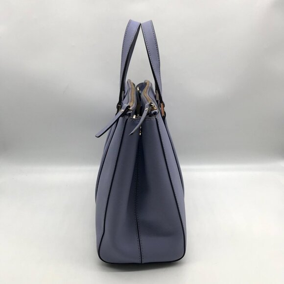 Kate Spade Light Blue Saffiano Leather Leila Triple Compartment Tote Bag - Picture 3 of 10